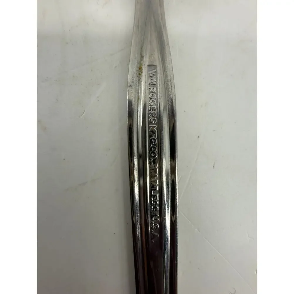WM Rogers MFG Co USA Stainless Grapefruit Spoons Serrated Citrus Set Of 4 Spoons